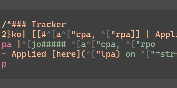 A close-up / crop of the vim macro discussed later in this post.